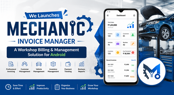We Launches Mechanic Invoice Manager