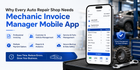 Auto Repair Shop Use Mechanic Invoice Manager Mobile App