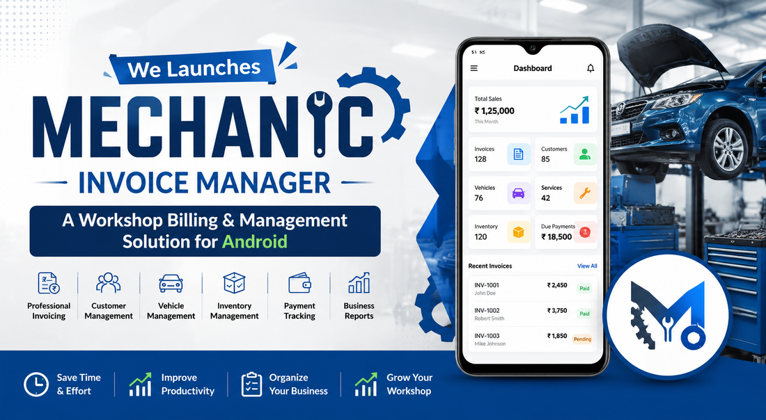We Launches Mechanic Invoice Manager