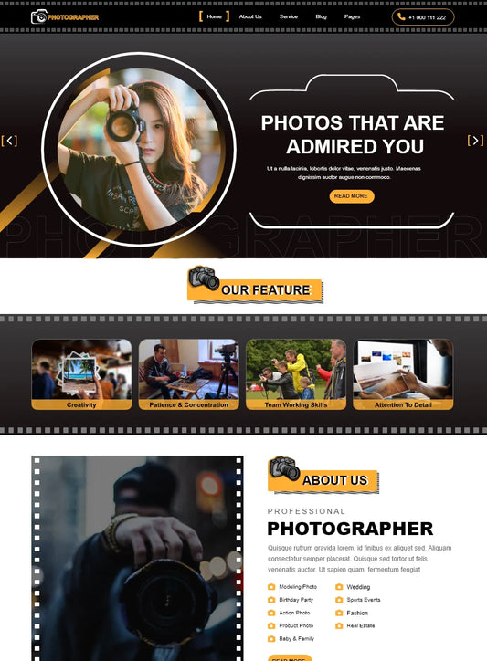 Free Royal Photography Wordpress Theme